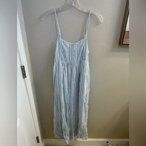 Urban Outfitters babydoll style striped jumpsuit